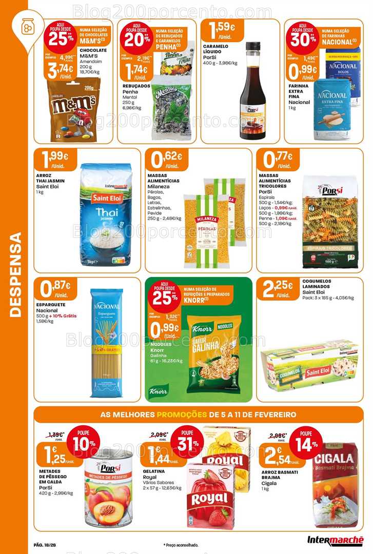 Antevisão Folheto INTERMARCHÉ Contact Promoções de 5 a 11 fevereiro