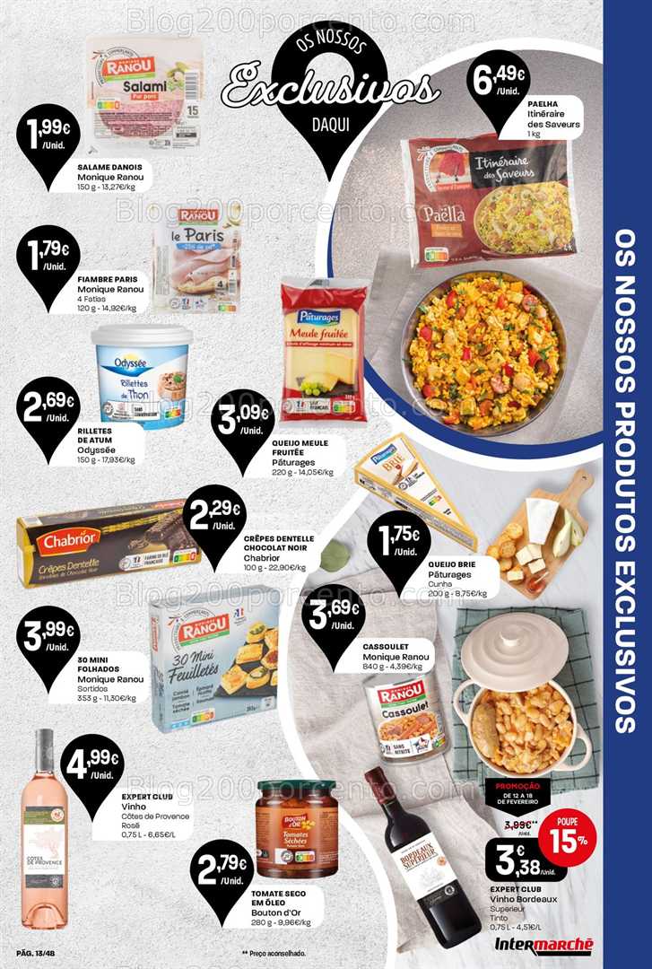 Antevisão Folheto INTERMARCHÉ Super Promoções de 12 a 18 fevereiro