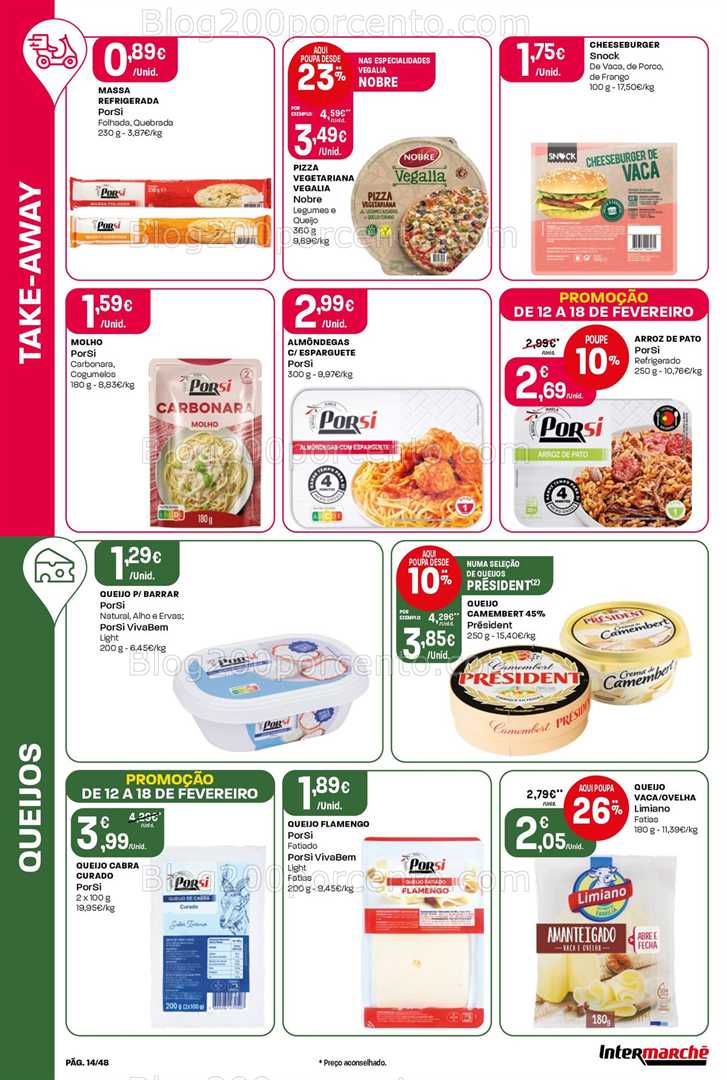 Antevisão Folheto INTERMARCHÉ Super Promoções de 12 a 18 fevereiro