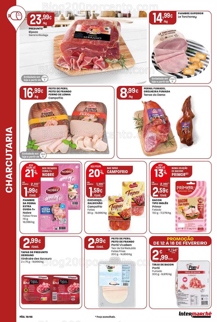 Antevisão Folheto INTERMARCHÉ Super Promoções de 12 a 18 fevereiro