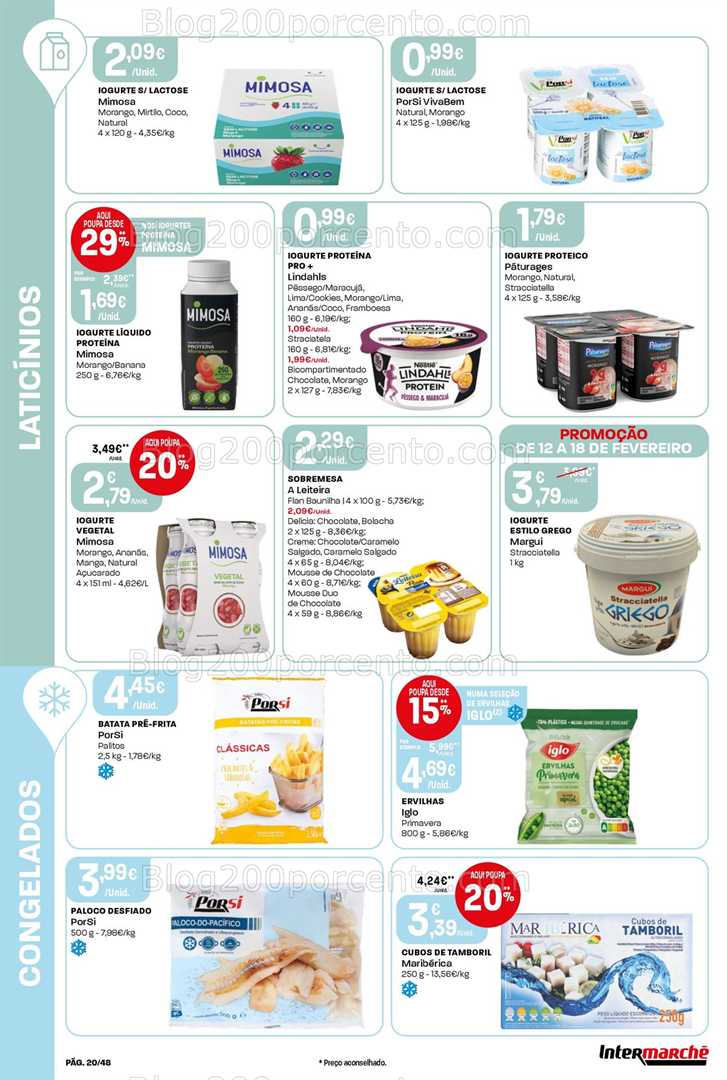 Antevisão Folheto INTERMARCHÉ Super Promoções de 12 a 18 fevereiro