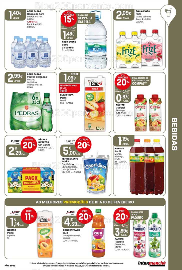 Antevisão Folheto INTERMARCHÉ Super Promoções de 12 a 18 fevereiro