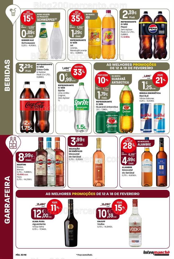 Antevisão Folheto INTERMARCHÉ Super Promoções de 12 a 18 fevereiro