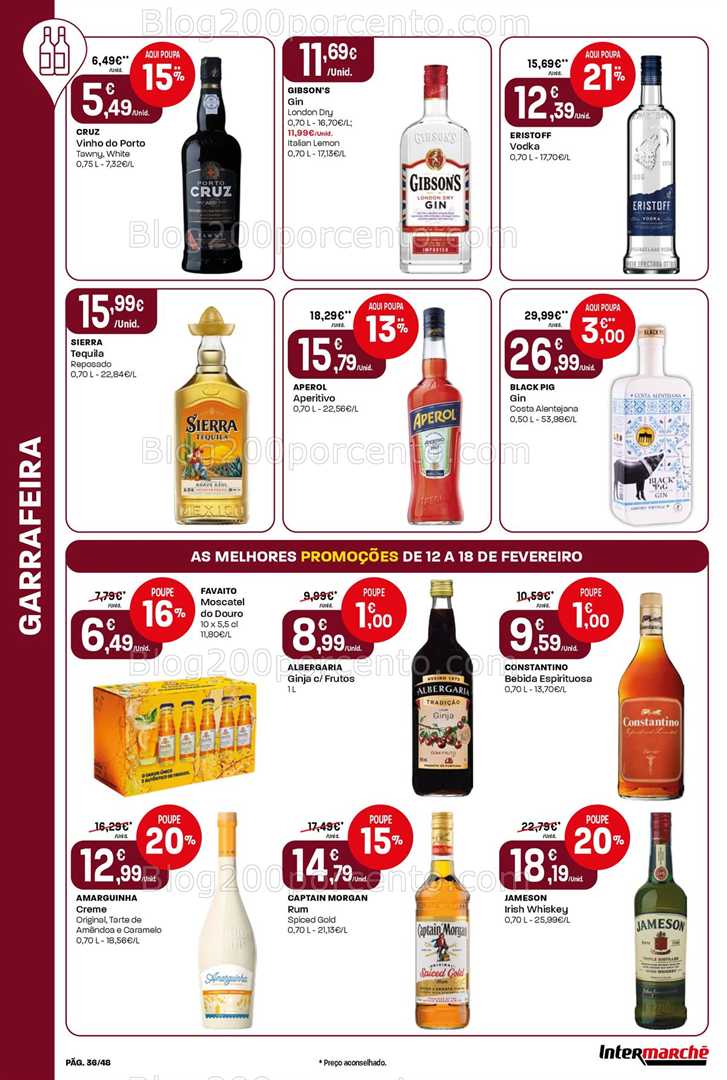 Antevisão Folheto INTERMARCHÉ Super Promoções de 12 a 18 fevereiro