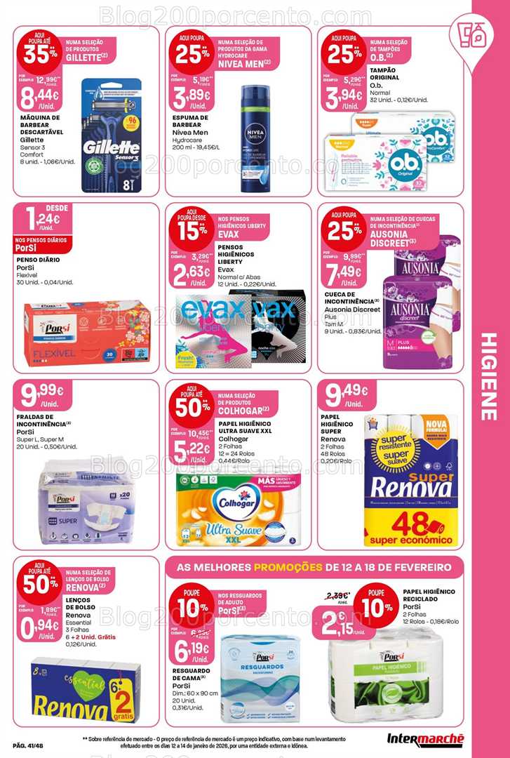 Antevisão Folheto INTERMARCHÉ Super Promoções de 12 a 18 fevereiro