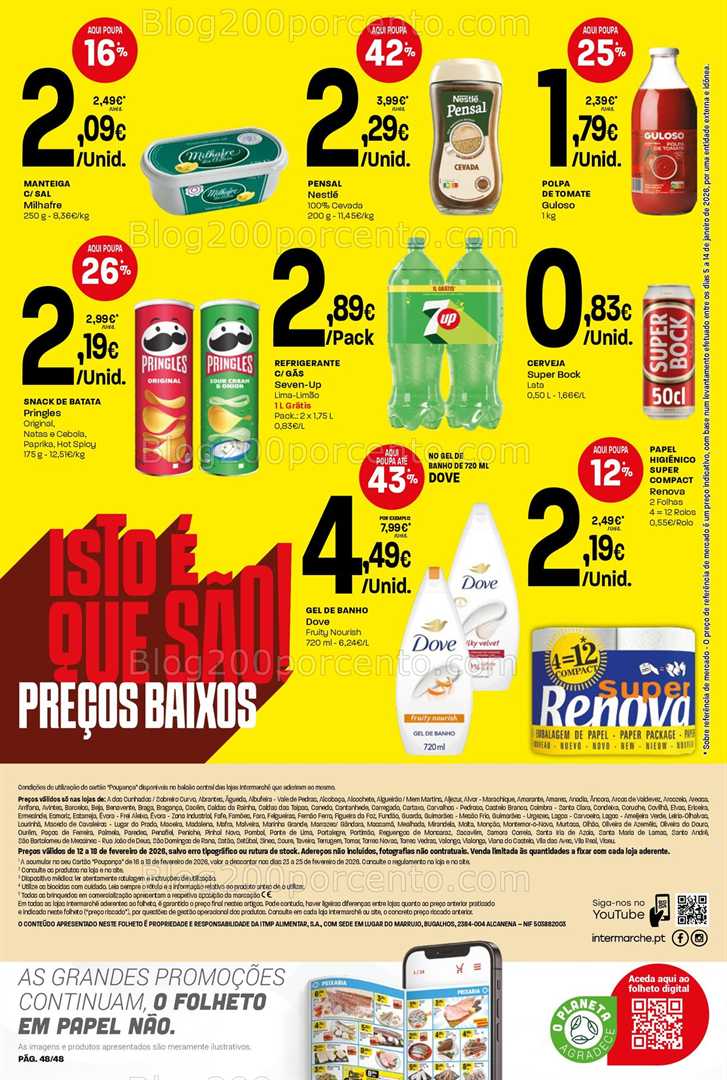 Antevisão Folheto INTERMARCHÉ Super Promoções de 12 a 18 fevereiro