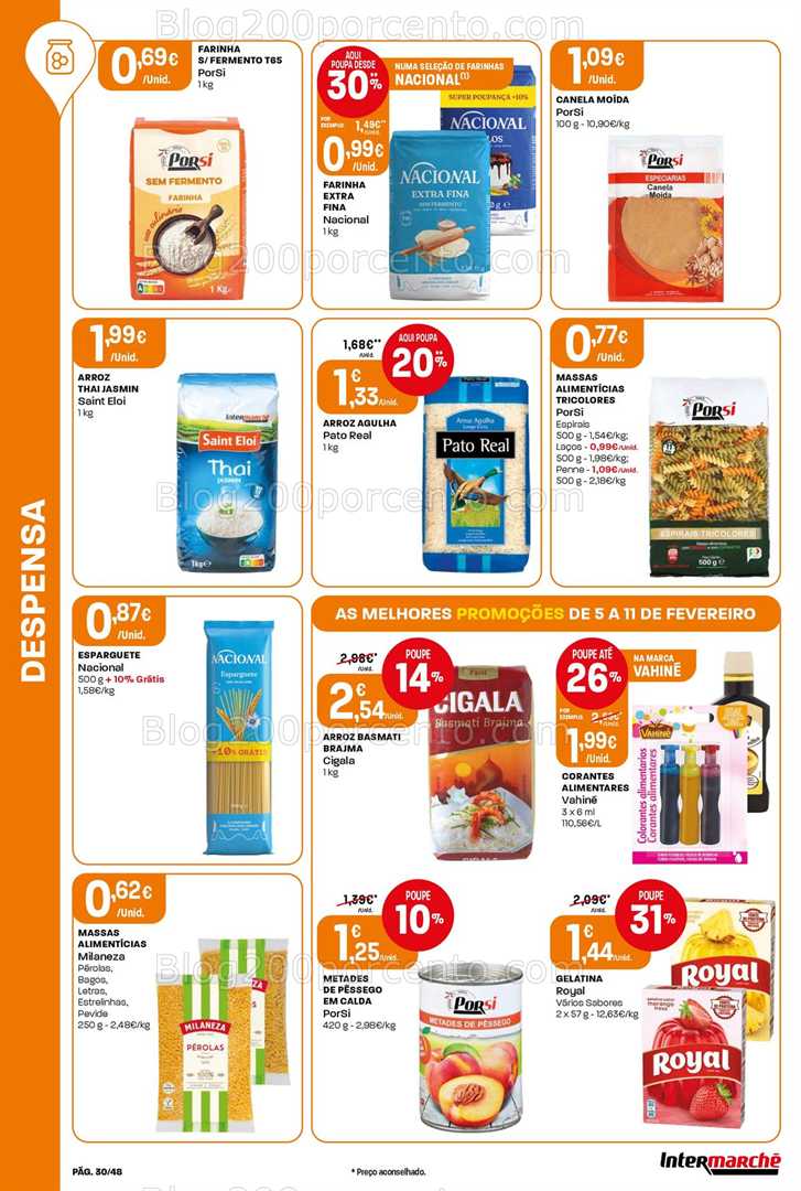 Antevisão Folheto INTERMARCHÉ Super Promoções de 5 a 11 fevereiro