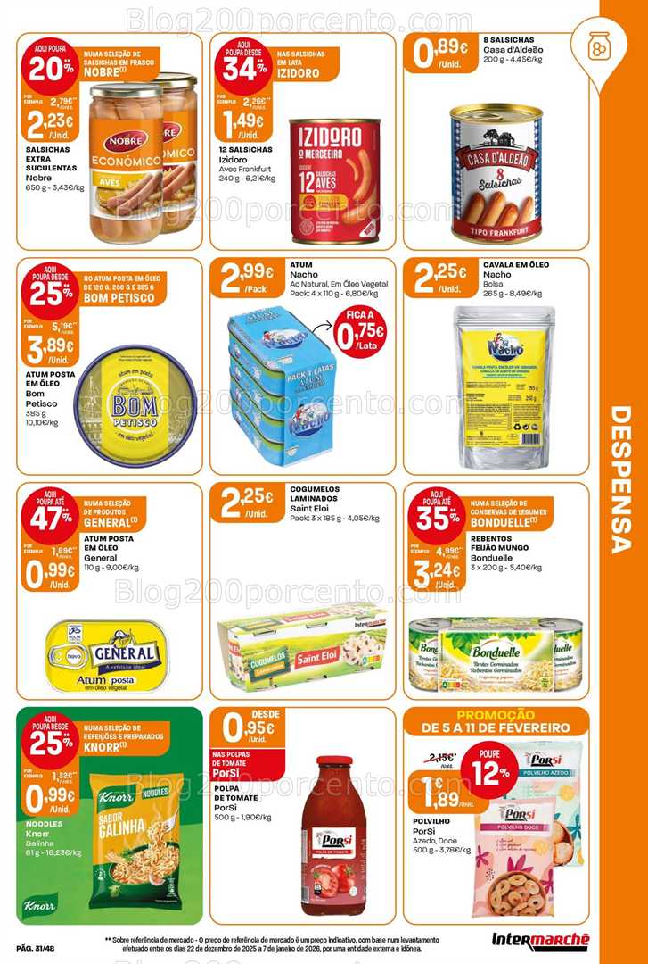 Antevisão Folheto INTERMARCHÉ Super Promoções de 5 a 11 fevereiro