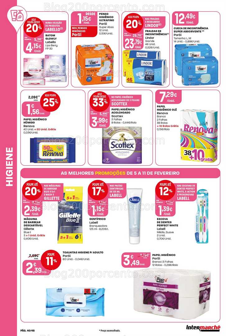 Antevisão Folheto INTERMARCHÉ Super Promoções de 5 a 11 fevereiro