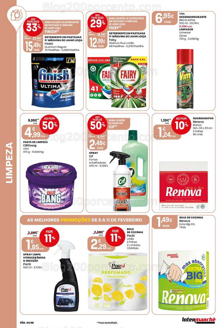 Antevisão Folheto INTERMARCHÉ Super Promoções de 5 a 11 fevereiro