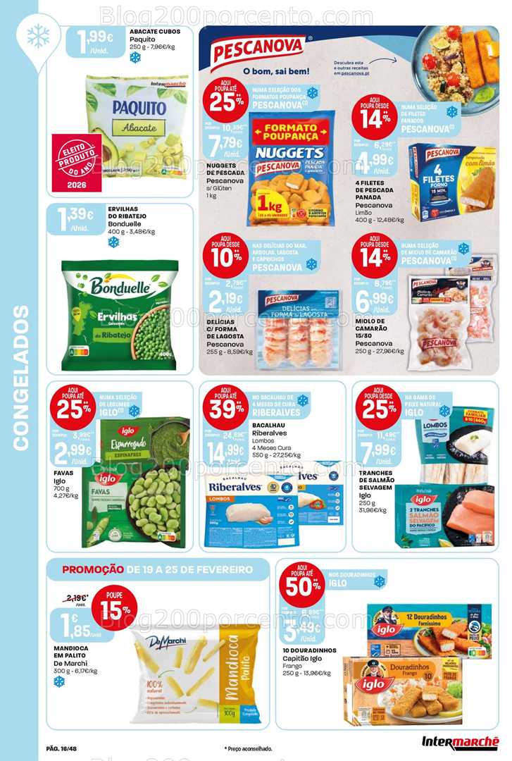 Antevisão Folheto INTERMARCHÉ Super Promoções de 19 a 25 fevereiro