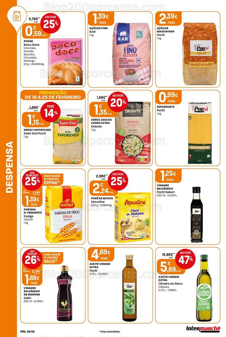 Antevisão Folheto INTERMARCHÉ Super Promoções de 19 a 25 fevereiro