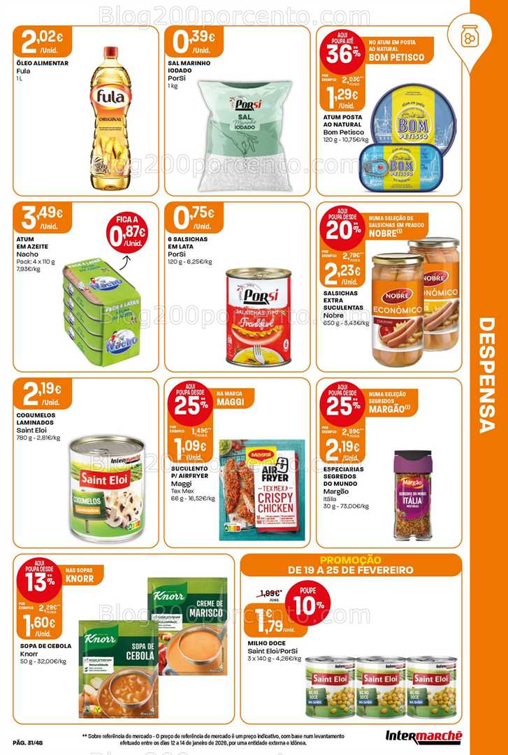 Antevisão Folheto INTERMARCHÉ Super Promoções de 19 a 25 fevereiro