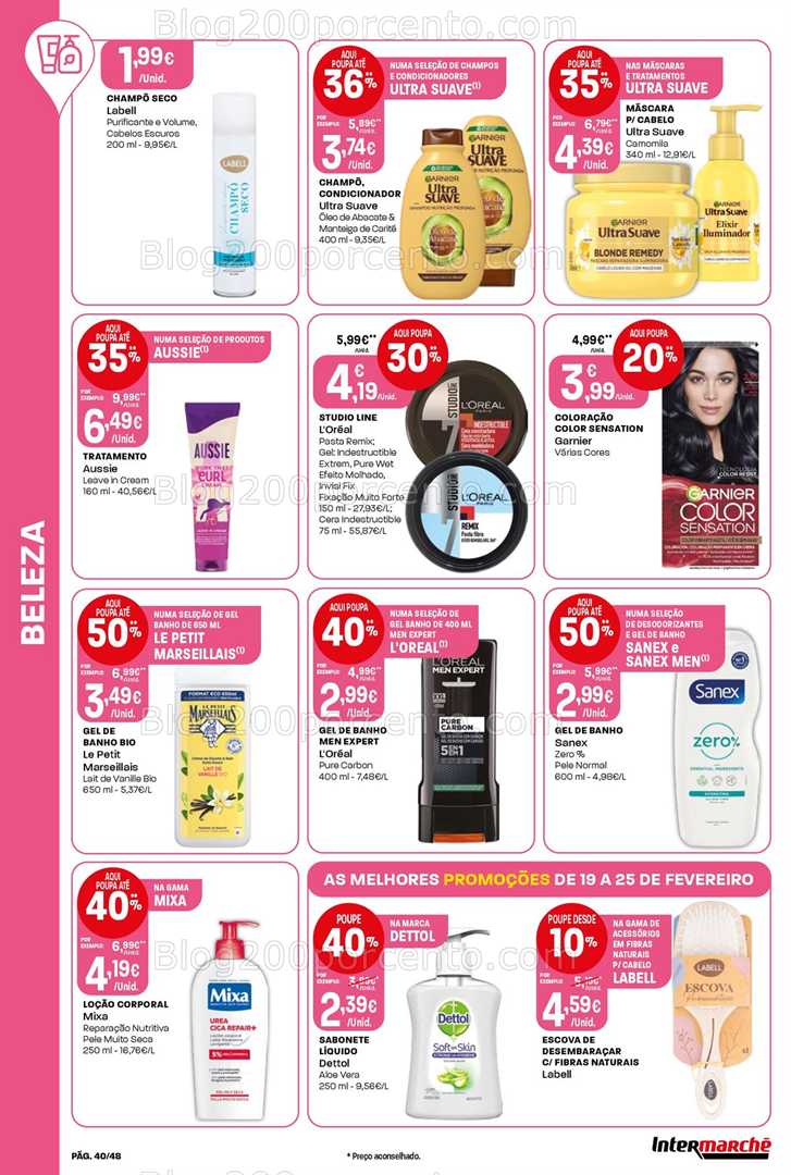Antevisão Folheto INTERMARCHÉ Super Promoções de 19 a 25 fevereiro