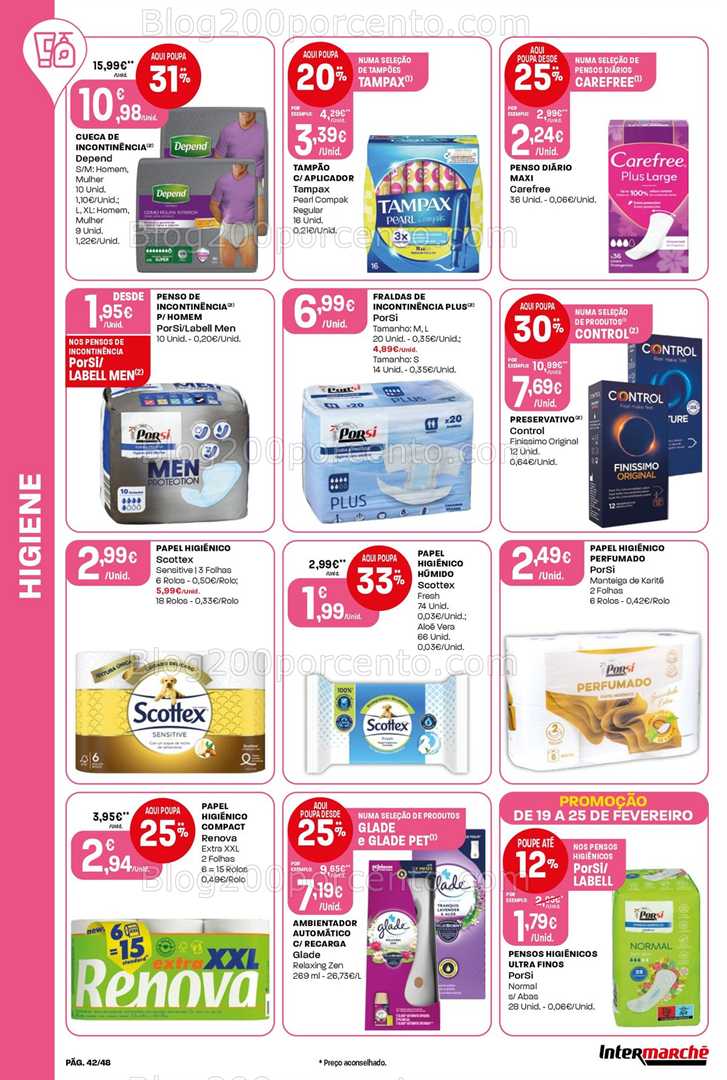 Antevisão Folheto INTERMARCHÉ Super Promoções de 19 a 25 fevereiro