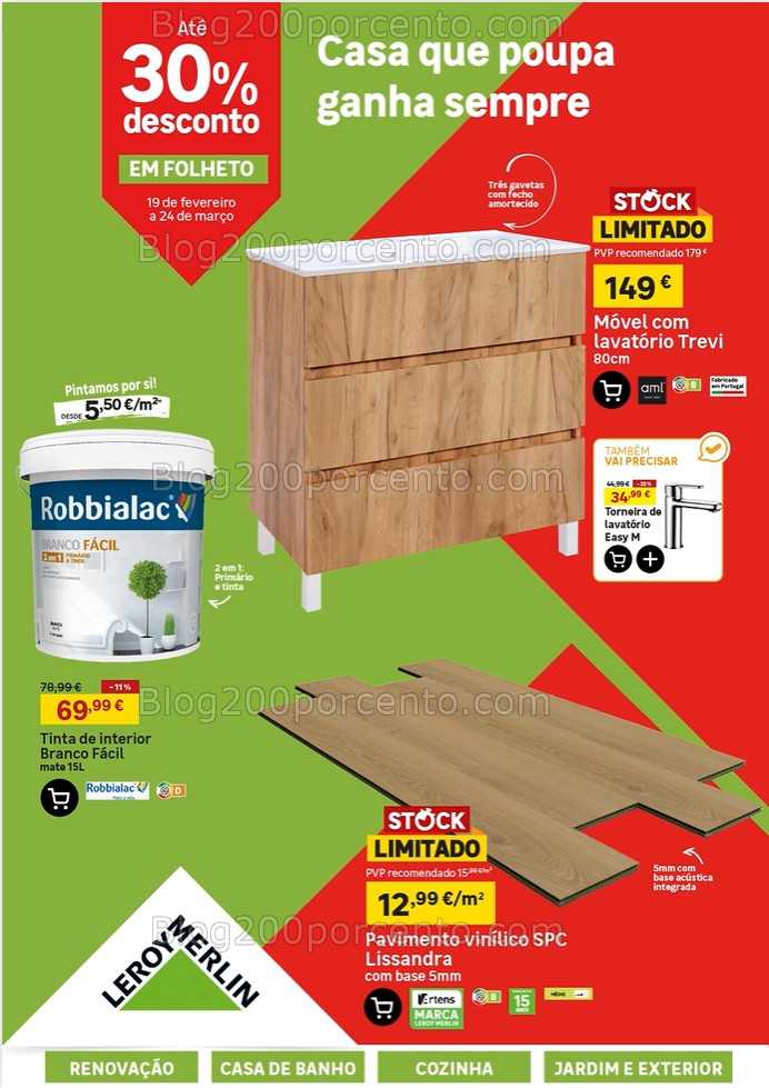 Antevisão Folheto LEROY MERLIN Promoções de 19 fevereiro a 24 março
