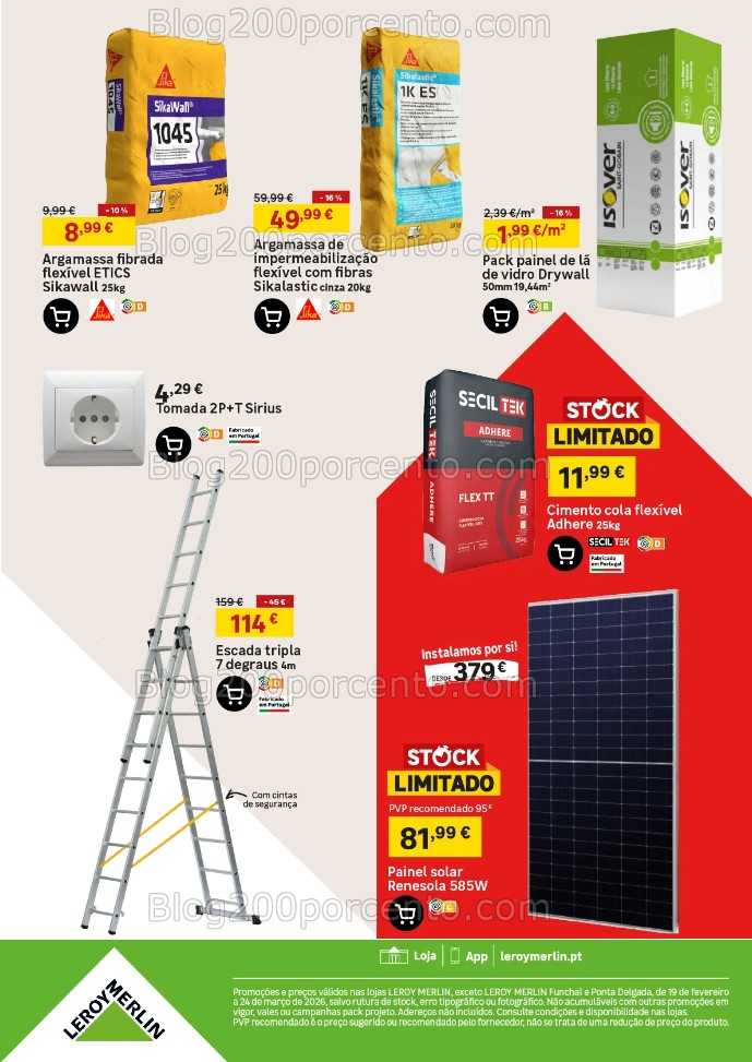 Antevisão Folheto LEROY MERLIN Promoções de 19 fevereiro a 24 março
