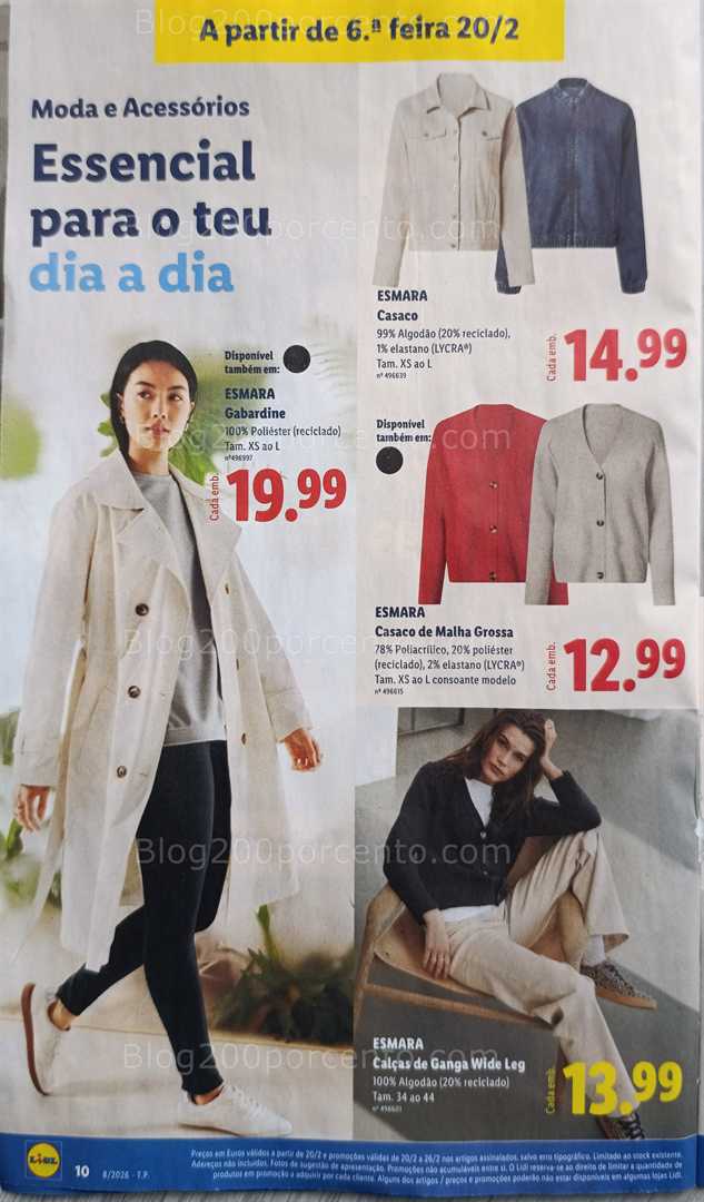 Antevisão Folheto LIDL Bazar Promoções de 16 a 26 fevereiro