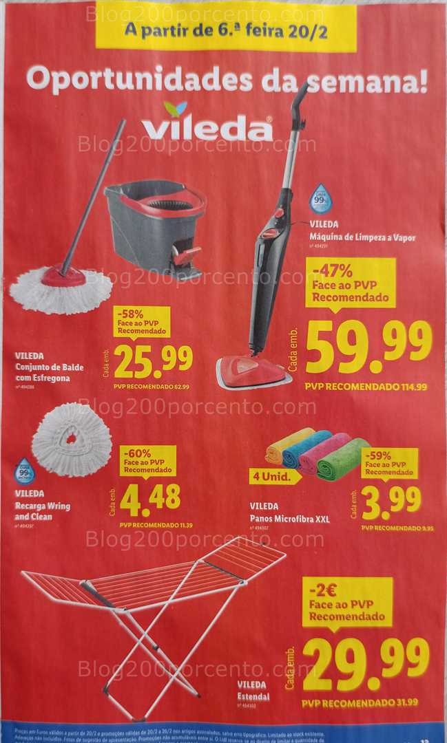 Antevisão Folheto LIDL Bazar Promoções de 16 a 26 fevereiro