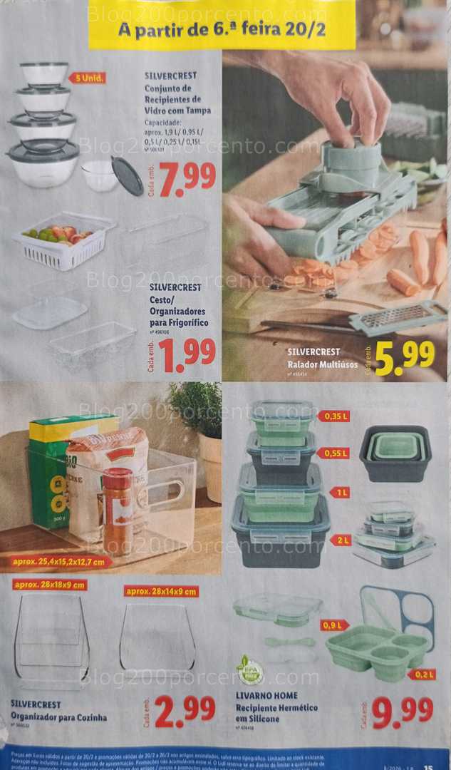 Antevisão Folheto LIDL Bazar Promoções de 16 a 26 fevereiro