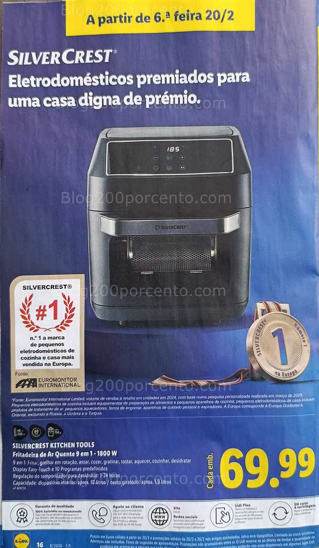 Antevisão Folheto LIDL Bazar Promoções de 16 a 26 fevereiro