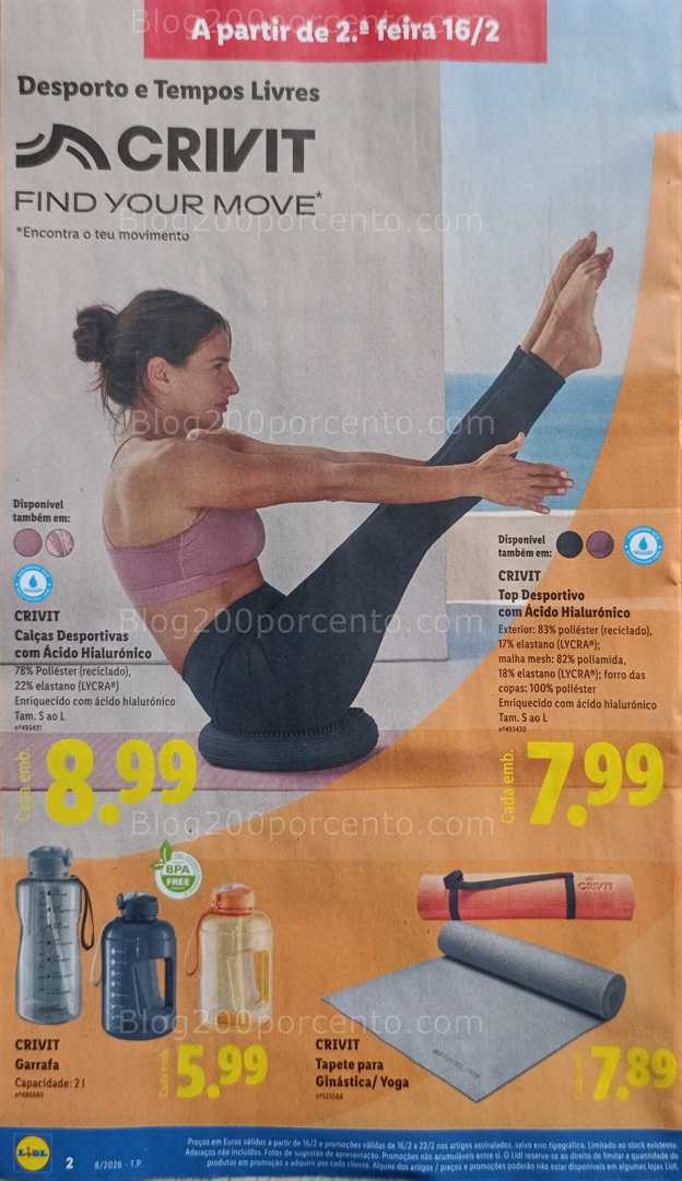 Antevisão Folheto LIDL Bazar Promoções de 16 a 26 fevereiro