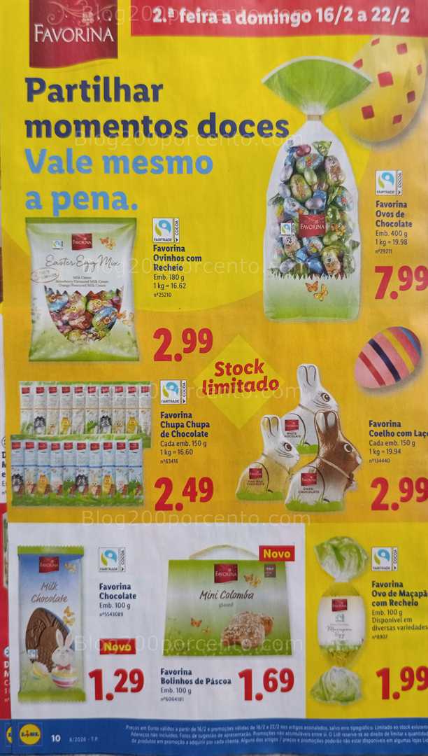 Antevisão Folheto LIDL Alimentar Promoções de 16 a 22 fevereiro