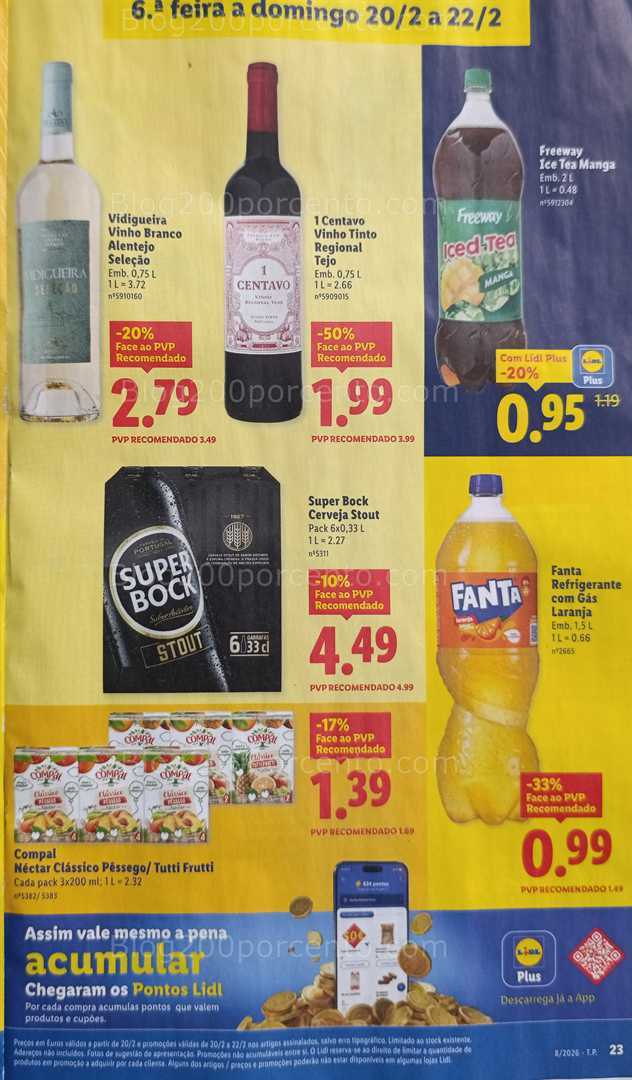 Antevisão Folheto LIDL Alimentar Promoções de 16 a 22 fevereiro