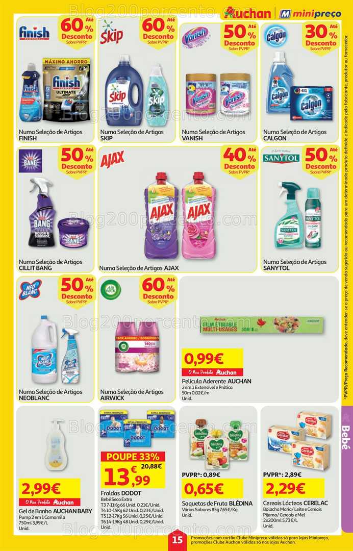 Antevisão Folheto AUCHAN - MINIPREÇO Promoções de 5 a 11 fevereiro