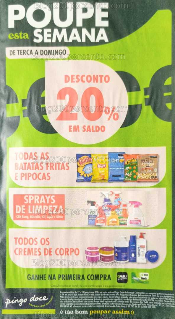 Antevisão Folheto PINGO DOCE Promoções de 17 a 23 fevereiro