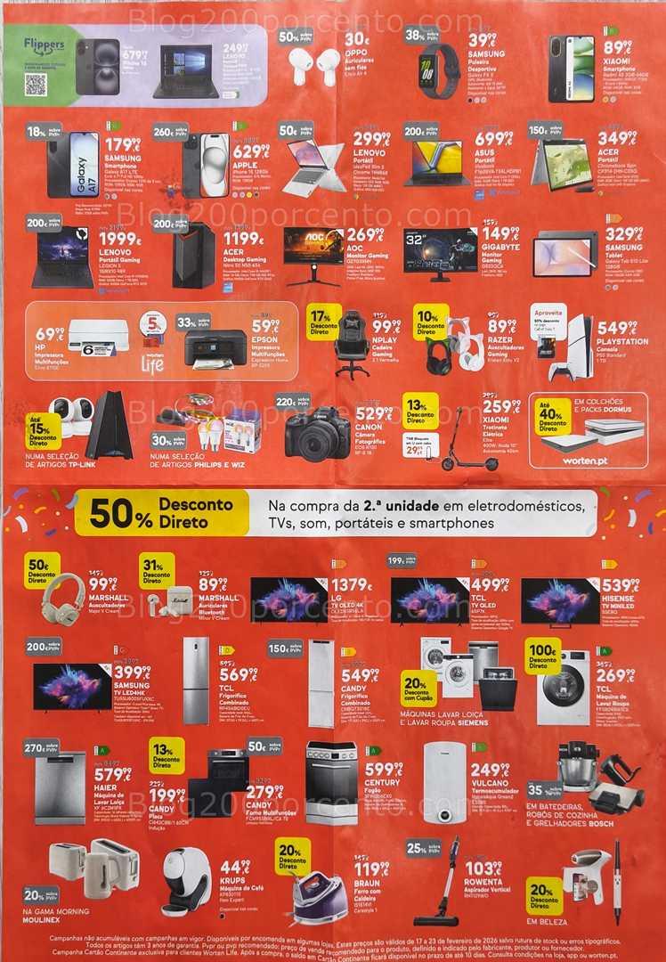 Antevisão Folheto WORTEN Extra Promoções até 23 fevereiro