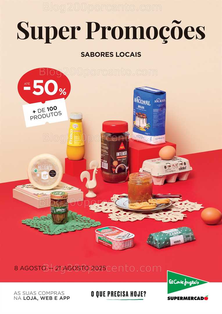 Antevisão Folheto EL CORTE INGLÉS Promoções de 8 a 21 agosto all