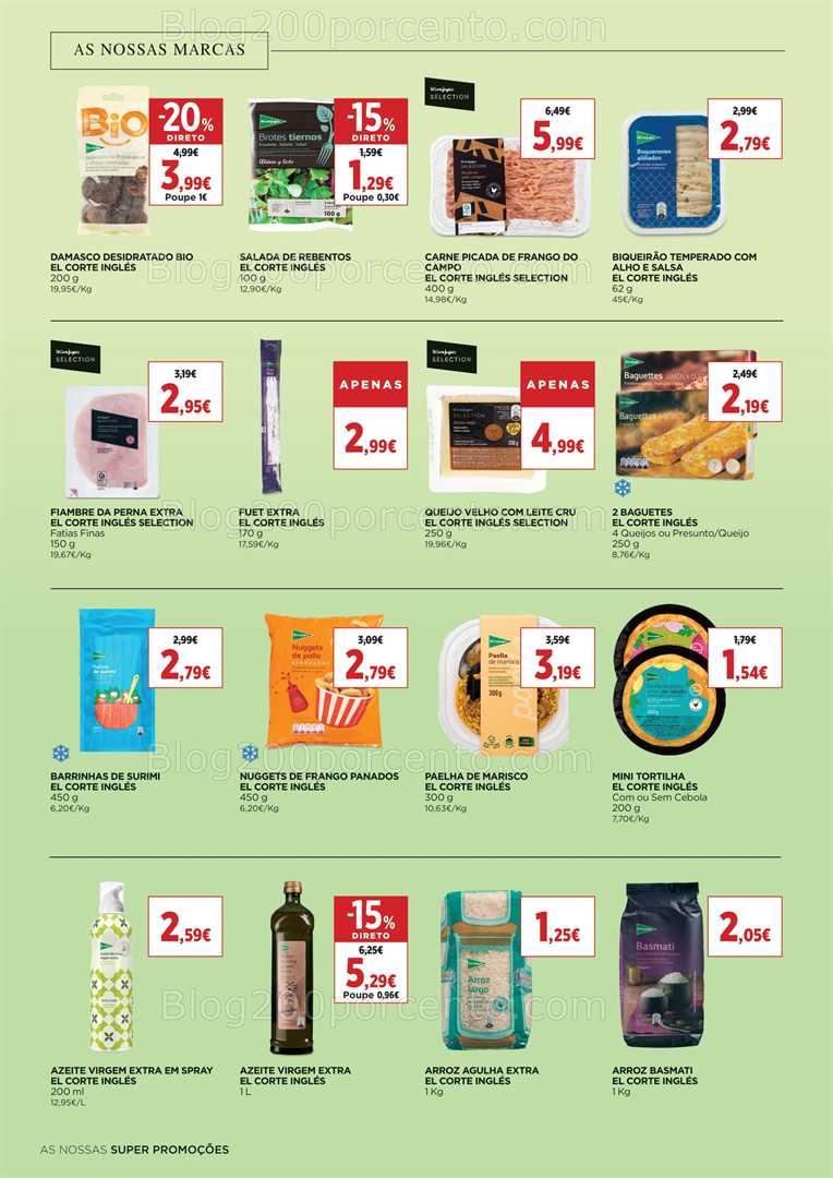 Antevisão Folheto EL CORTE INGLÉS Promoções de 8 a 21 agosto all