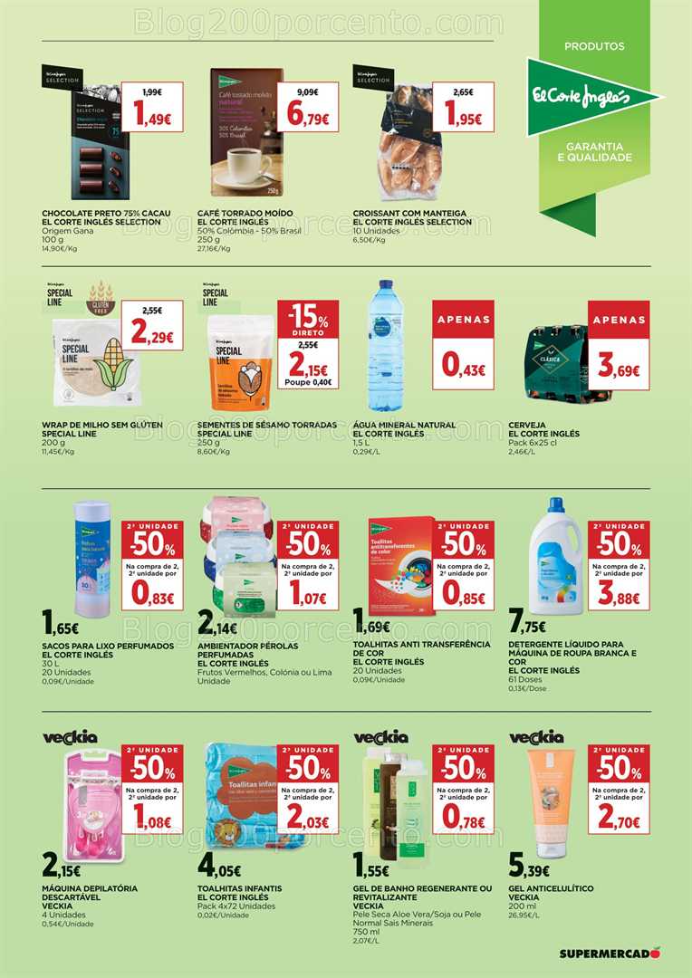 Antevisão Folheto EL CORTE INGLÉS Promoções de 8 a 21 agosto all