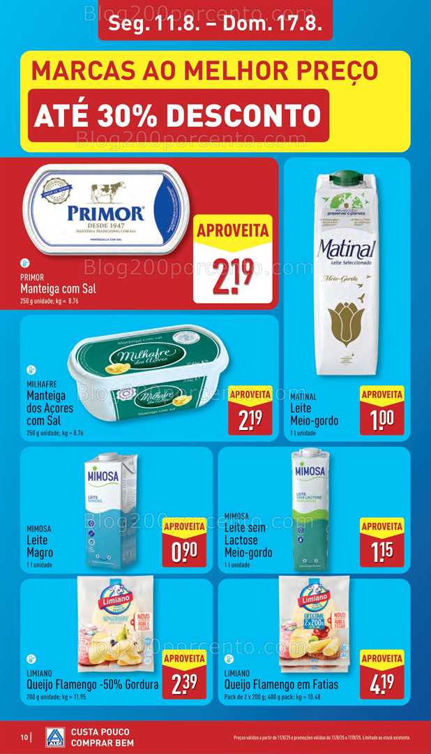 Antevisão Folheto ALDI Promoções de 11 a 17 agosto all
