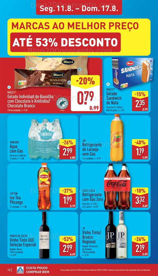 Antevisão Folheto ALDI Promoções de 11 a 17 agosto all