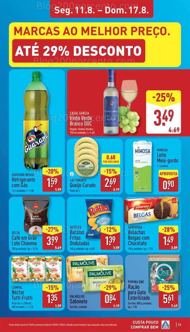 Antevisão Folheto ALDI Promoções de 11 a 17 agosto all