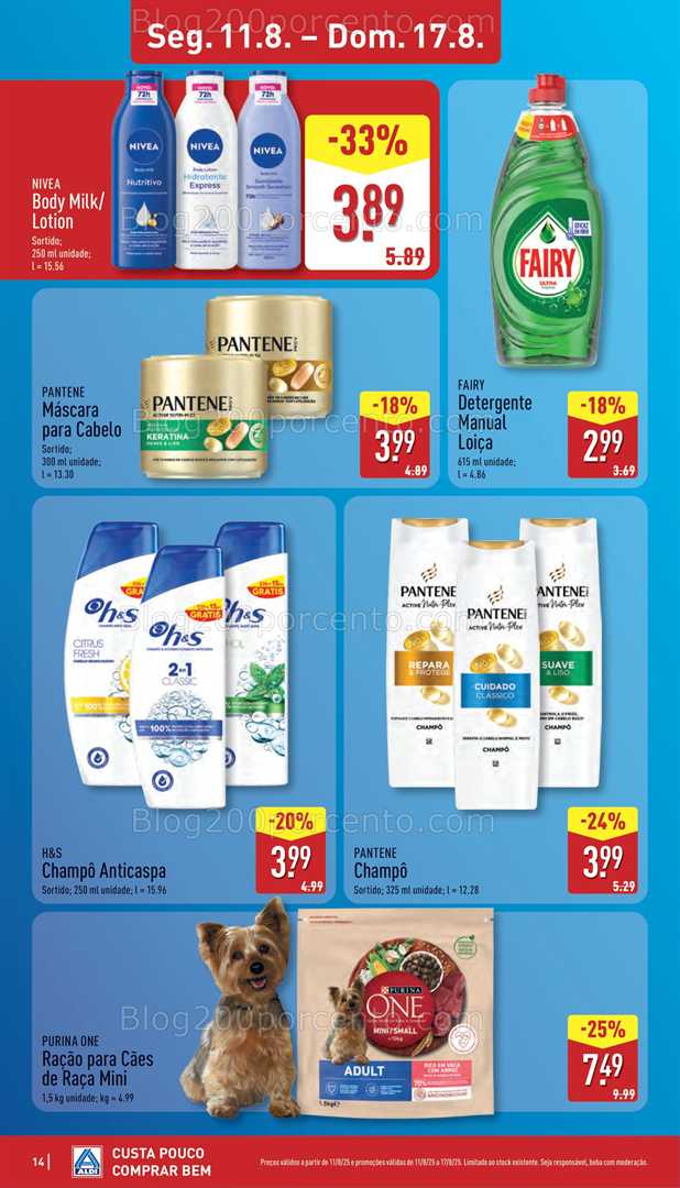 Antevisão Folheto ALDI Promoções de 11 a 17 agosto all