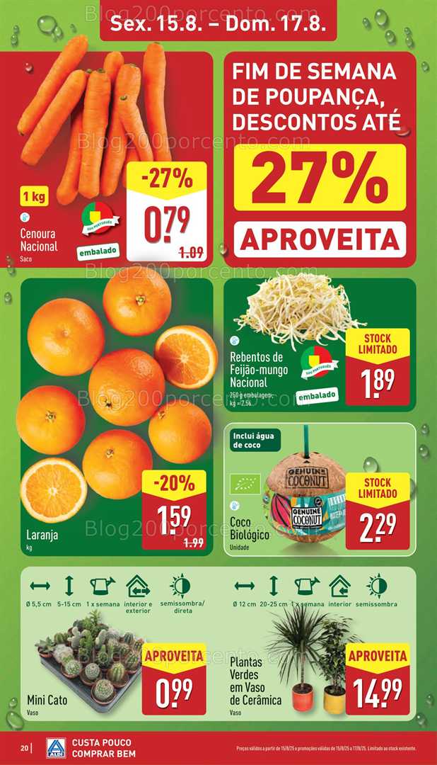 Antevisão Folheto ALDI Promoções de 11 a 17 agosto all