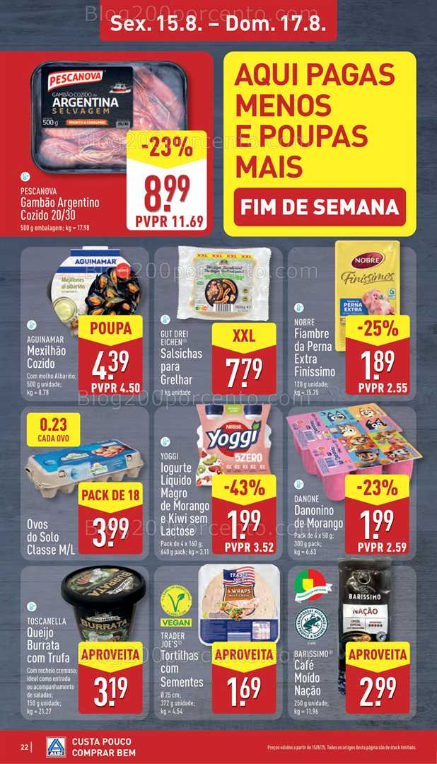 Antevisão Folheto ALDI Promoções de 11 a 17 agosto all