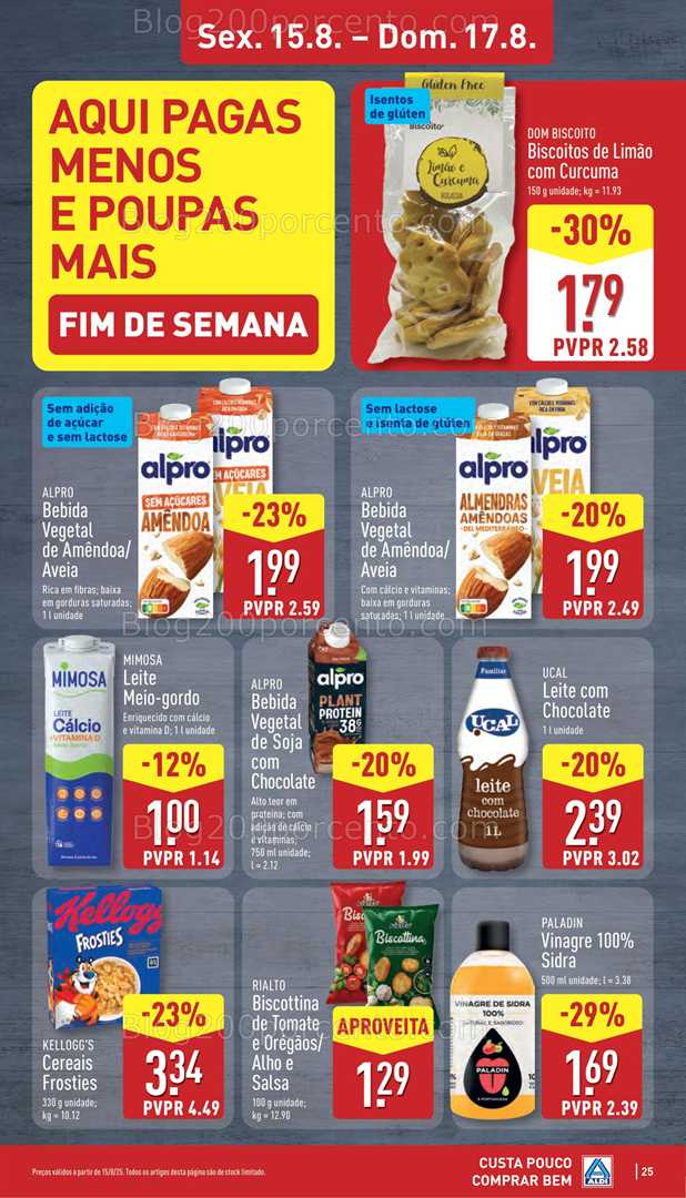 Antevisão Folheto ALDI Promoções de 11 a 17 agosto all