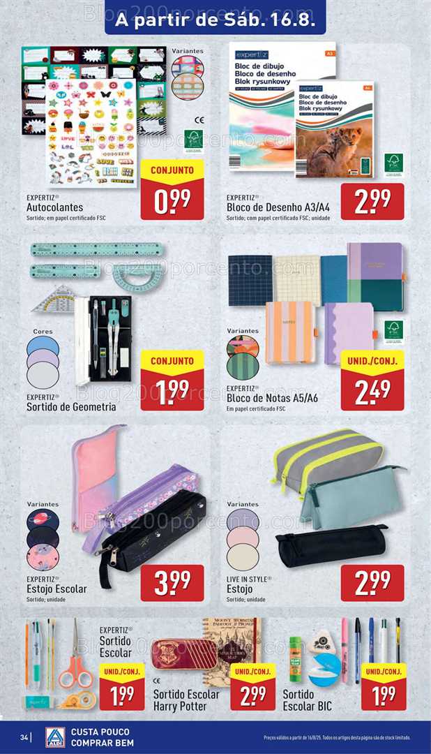 Antevisão Folheto ALDI Bazar Promoções de 11 a 17 agosto bazar