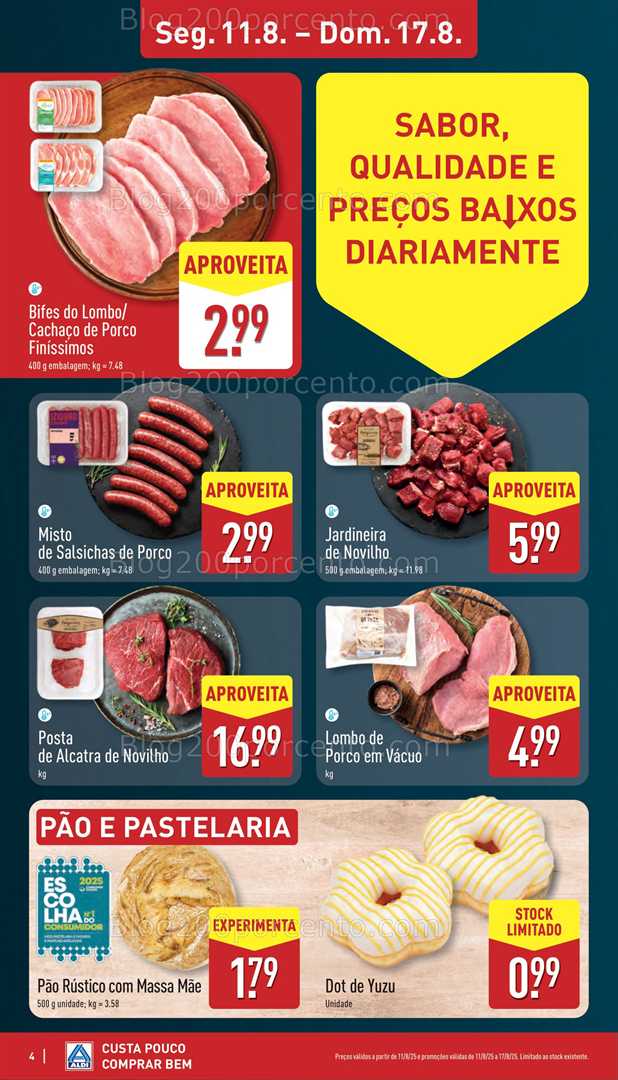 Antevisão Folheto ALDI Promoções de 11 a 17 agosto all