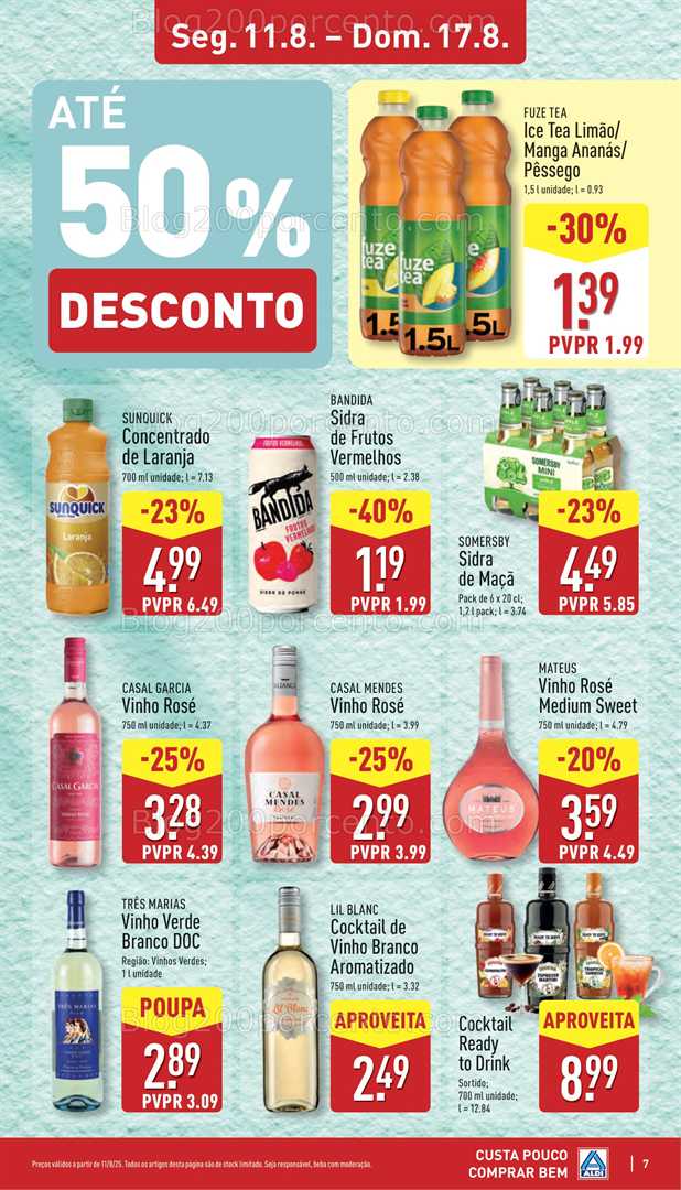 Antevisão Folheto ALDI Promoções de 11 a 17 agosto all