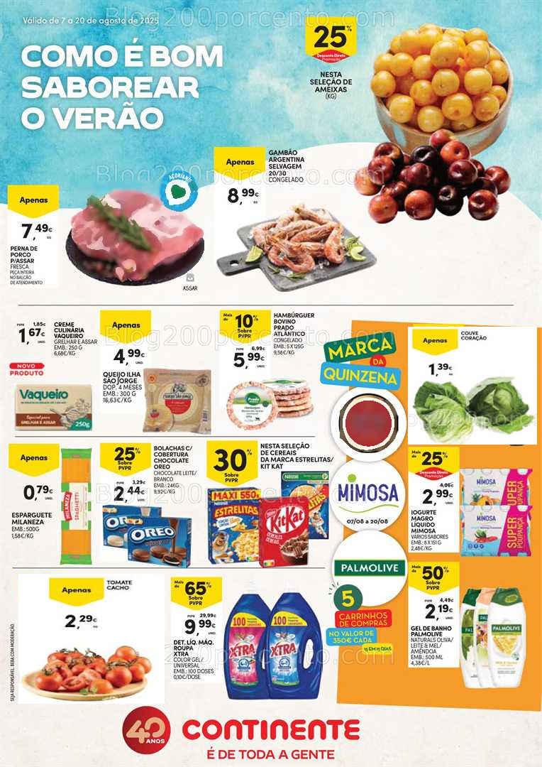 Antevisão Folheto CONTINENTE Açores Promoções de 7 a 20 agosto all