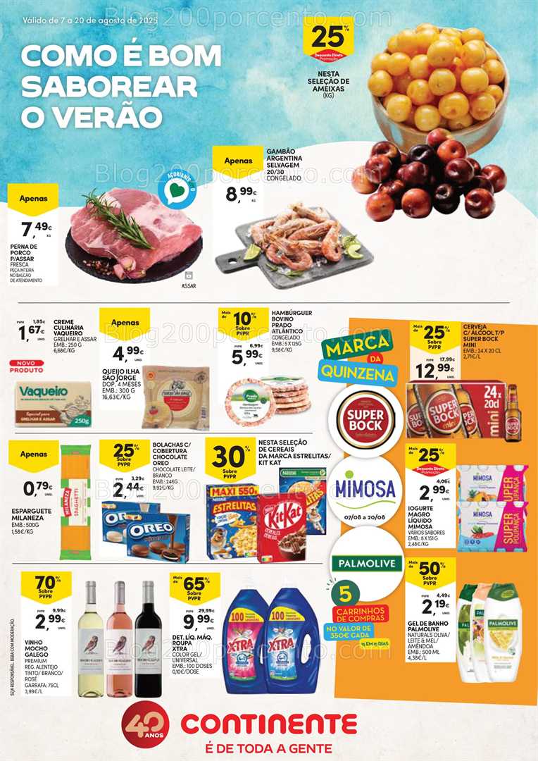 Antevisão Folheto CONTINENTE Açores Promoções de 7 a 20 agosto all