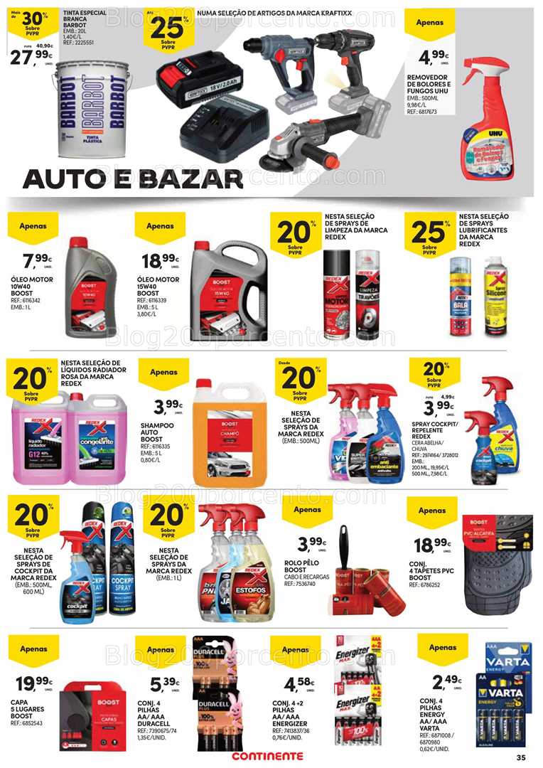 Antevisão Folheto CONTINENTE Açores Promoções de 7 a 20 agosto bazar