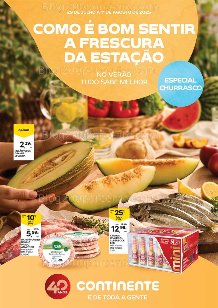 Antevisão Folheto CONTINENTE Churrascos Açores Promoções de 29 julho a 11 agosto all