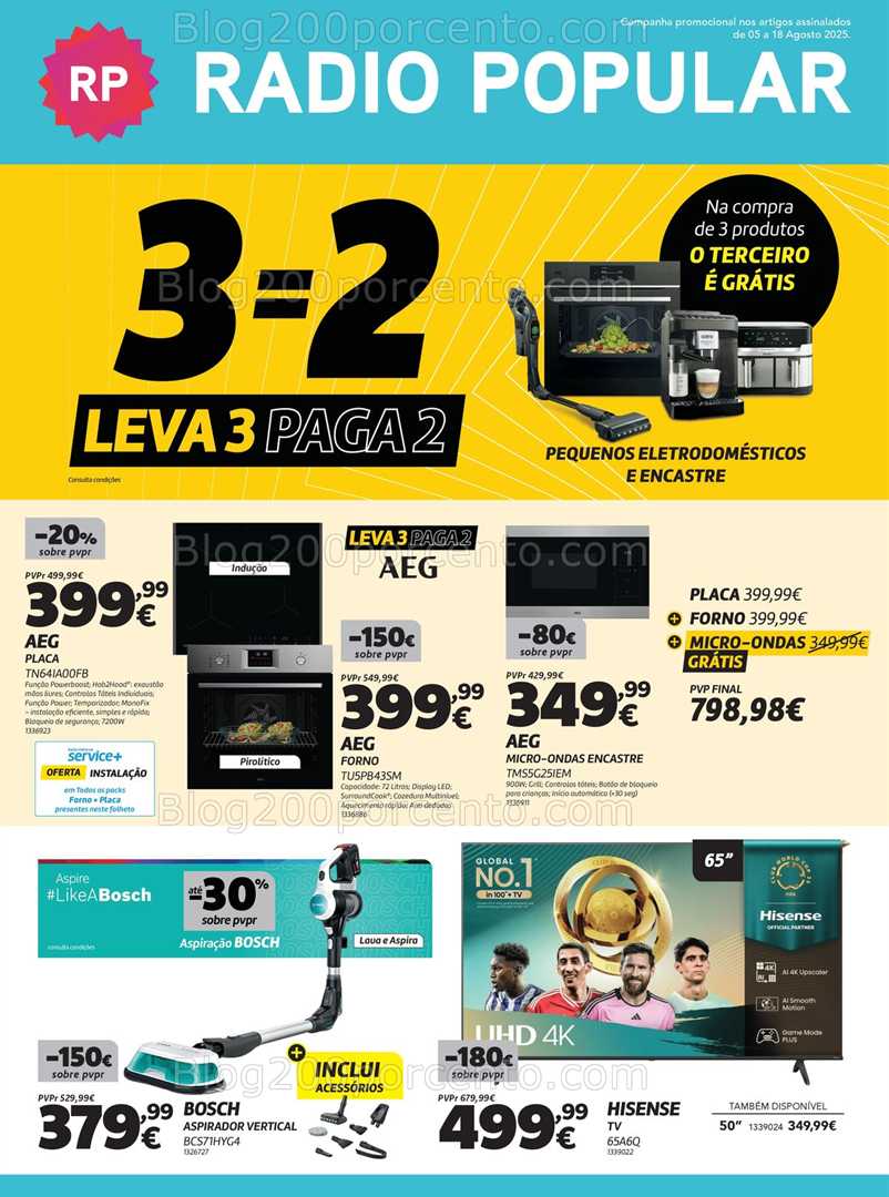 Antevisão Folheto RADIO POPULAR Promoções de 5 a 18 agosto all