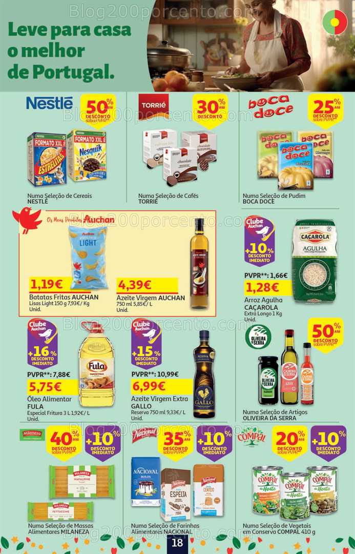 Antevisão Folheto AUCHAN Regresso às Aulas Promoções de 6 a 20 agosto all